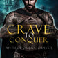 Crave To Conquer cover, omegaverse, dark romance, primal possessive romance